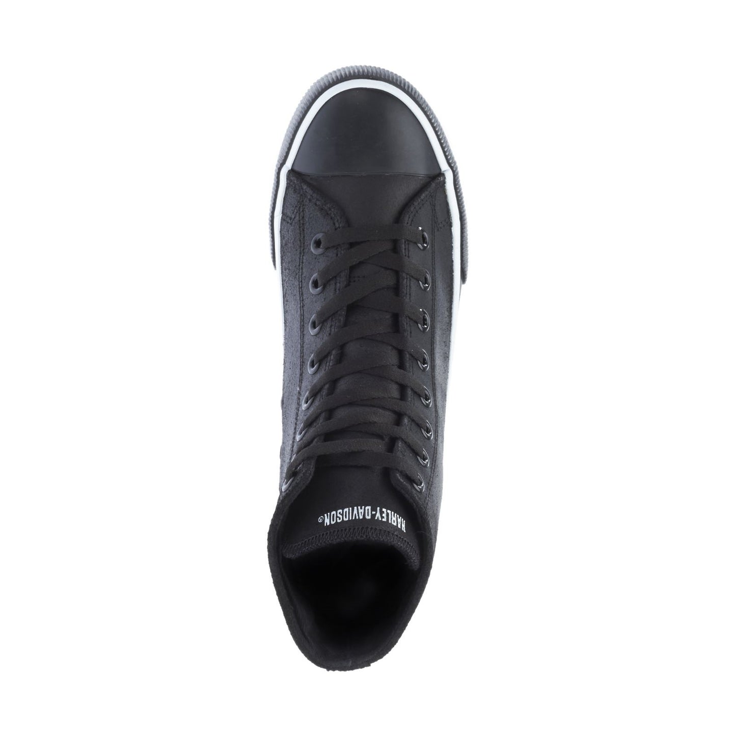 Harley Davidson Men's Baxter Black and White Hi-Top Shoes D93341