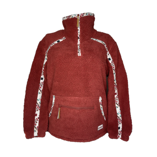 Hooey Ladies Marsala Red Fleece Pullover Shirt HFP011OR