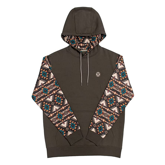 Hooey® Men's Summit Aztec Print Brown Pullover Hoodie HH1191BR