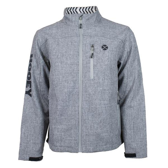 Hooey Men's Full-Zip Grey Softshell Jacket HJ072GY