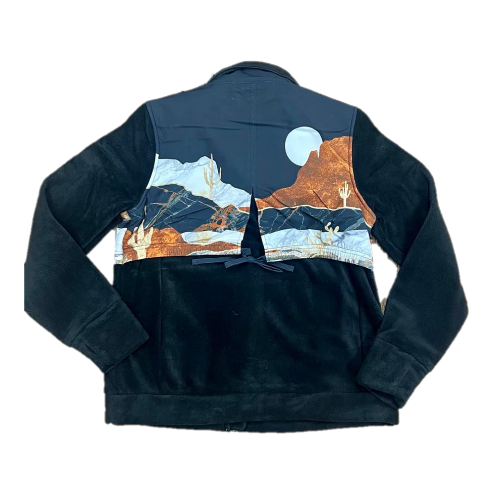 Hooey Youth Girl's Tech Desert Graphic Fleece Jacket HJ103BK-Y