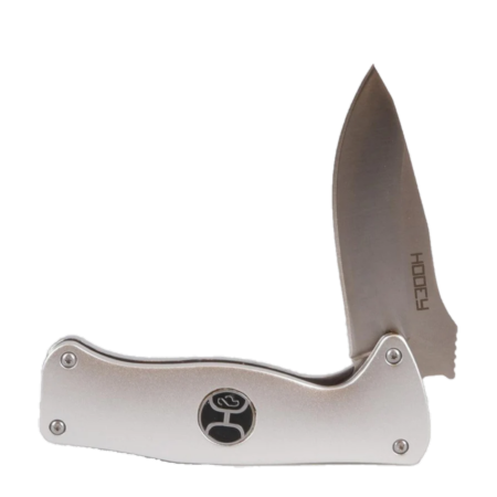 Hooey Silver Flipper 4" Pocket Knife HK425