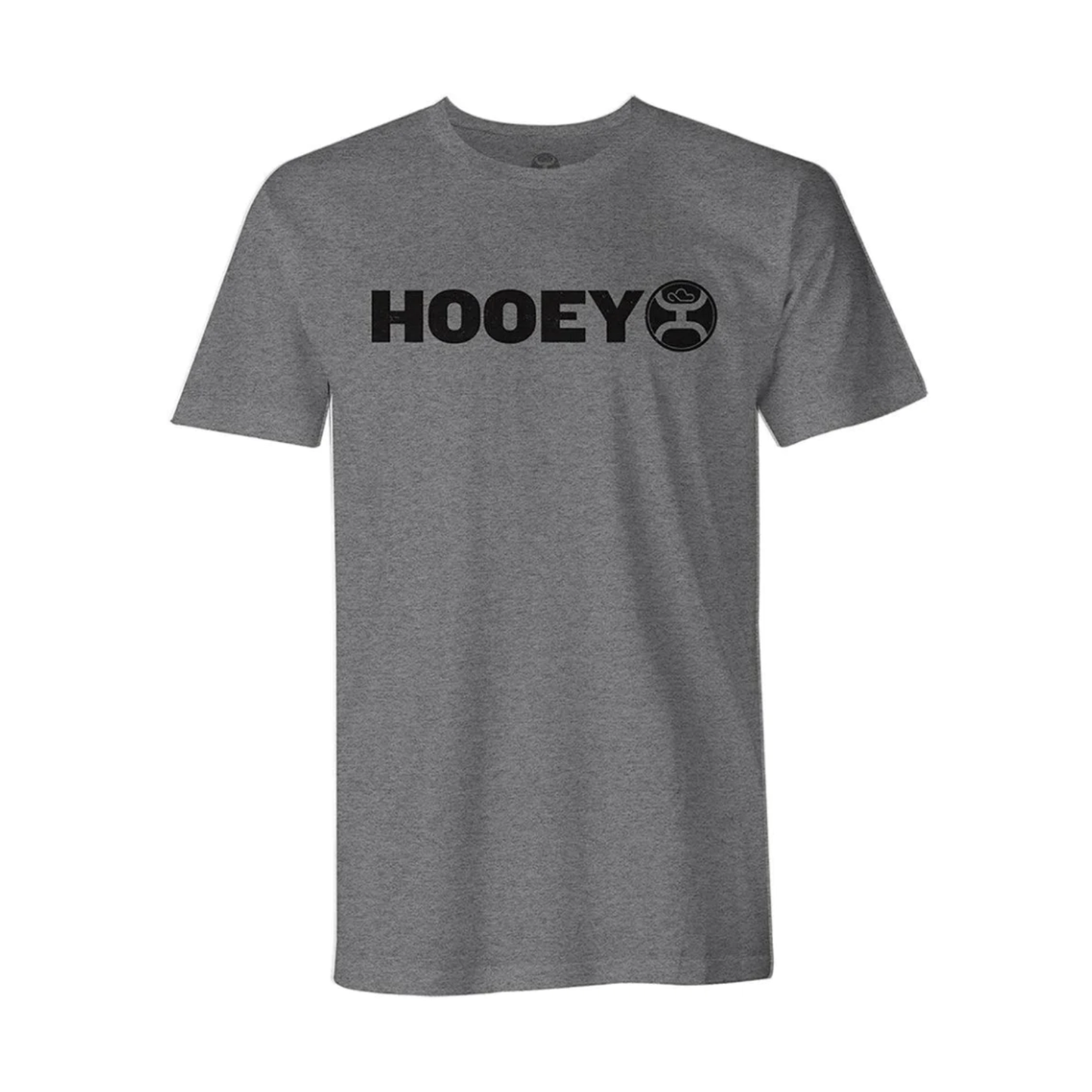 Hooey Men's Lock Up Logo Grey T-Shirt HT1407GY