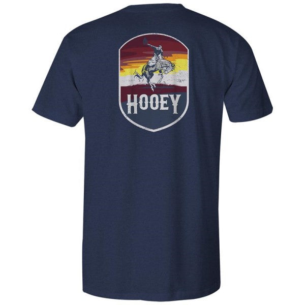 Hooey Men's Cheyenne Navy Crew Neck Short Sleeve T-Shirt HT1508NV
