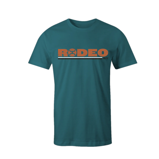 Hooey Men's Rodeo Graphic Teal T-Shirt HT1532TL