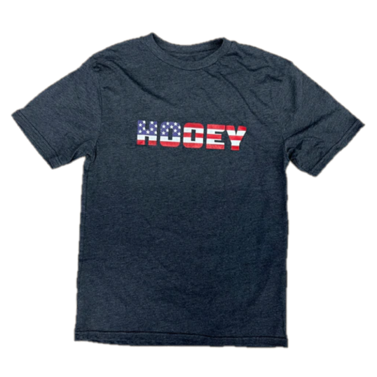 Hooey® Men's Patriot Short Sleeve Charcoal T-Shirt HT1544CH
