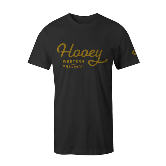 Hooey Men's OG Logo Graphic Black T-Shirt HT1566BK