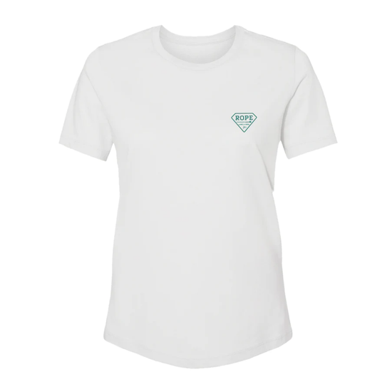 Hooey Ladies Bodega Graphic White T-Shirt HT1677WH