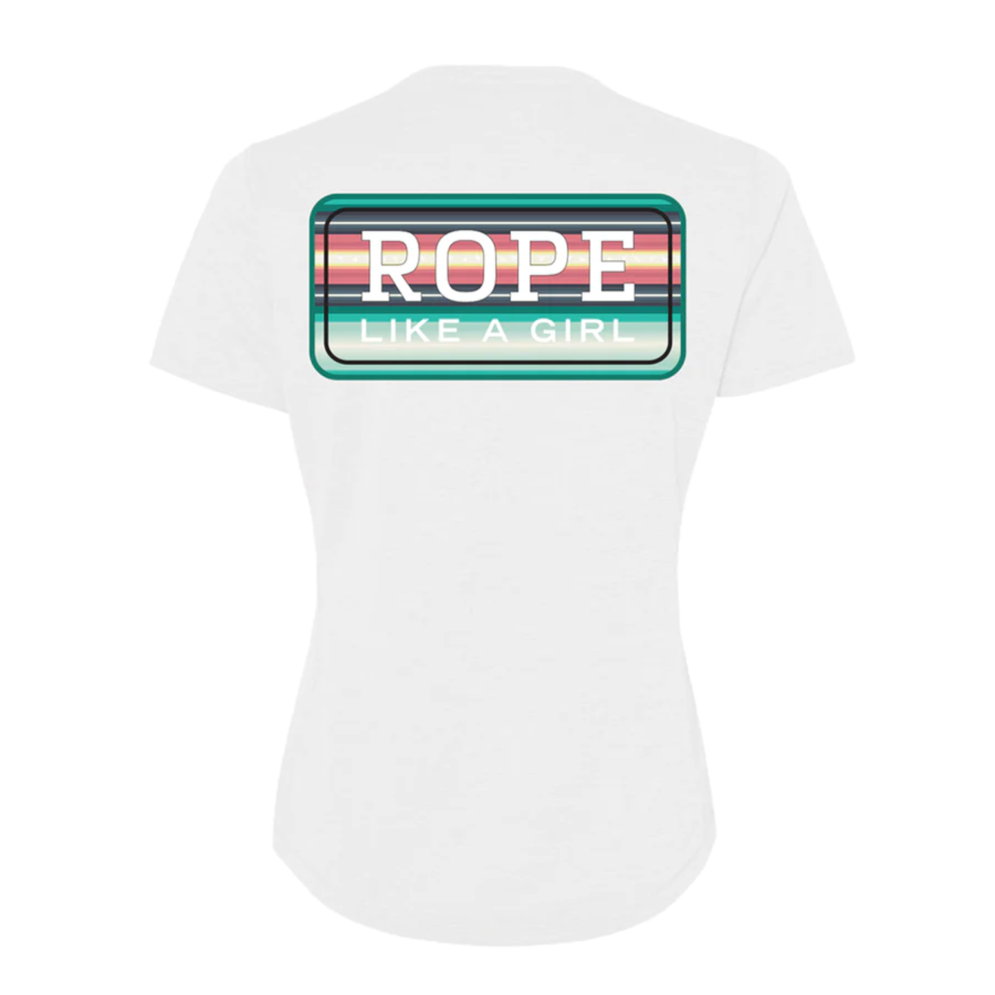 Hooey Ladies Bodega Graphic White T-Shirt HT1677WH