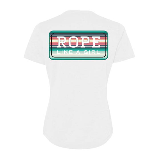 Hooey Ladies Bodega Graphic White T-Shirt HT1677WH