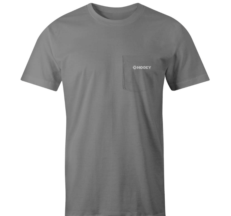 Hooey Men's Liberty Roper Graphic Grey T-Shirt HT1680GY
