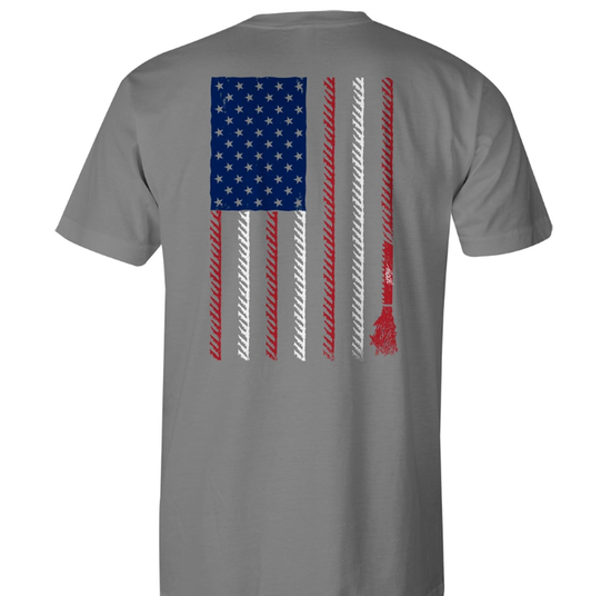 Hooey Men's Liberty Roper Graphic Grey T-Shirt HT1680GY