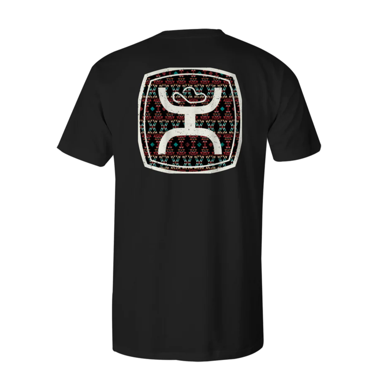 Hooey Men's Zenith Aztec Graphic Black T-Shirt HT1682BK