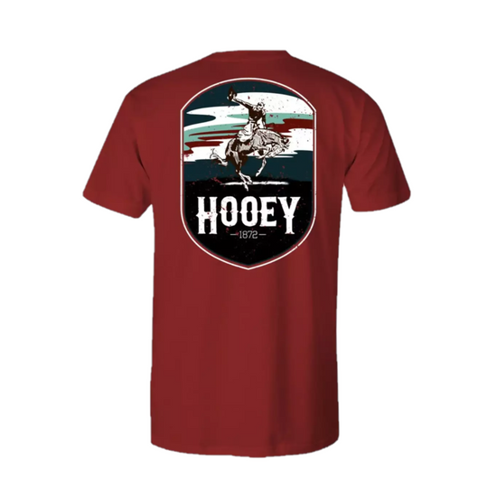 Hooey Men's Cheyenne Graphic Scarlett Red T-Shirt HT1688SC