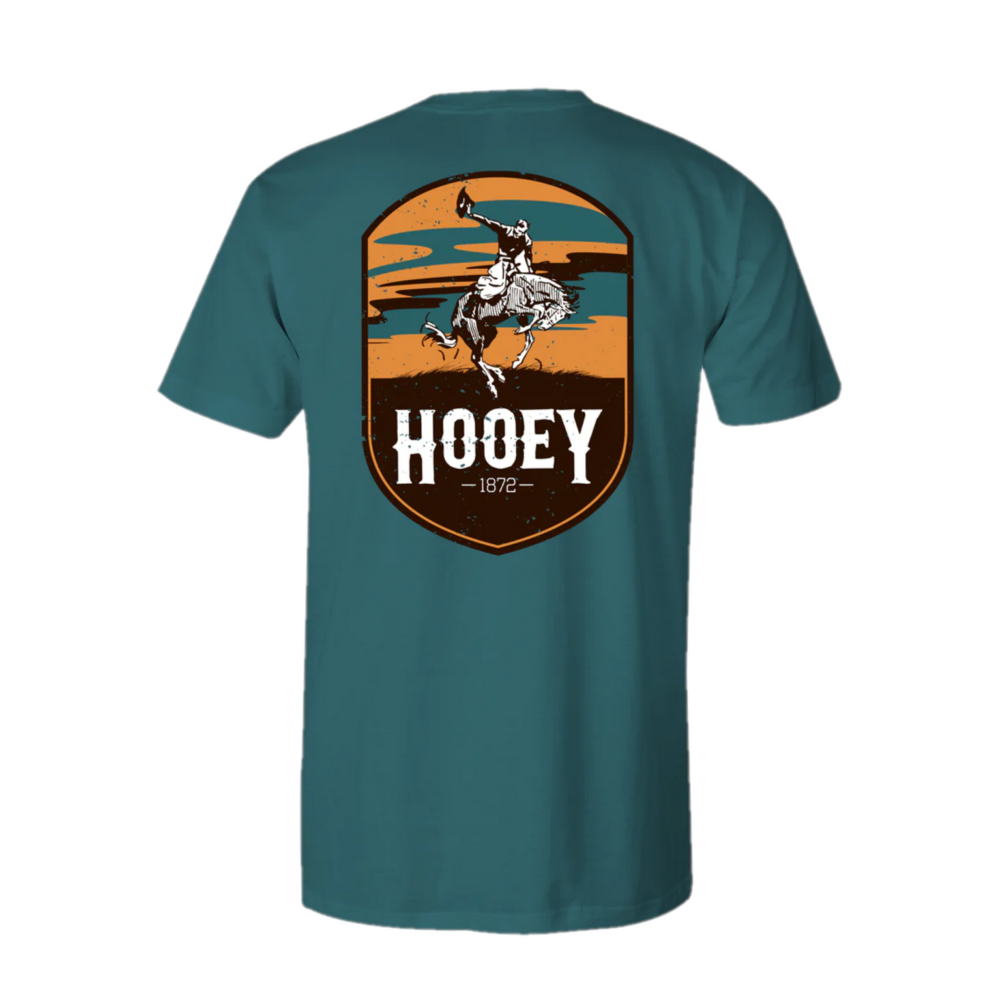 Hooey Men's Cheyenne Graphic Teal T-Shirt HT1688TL
