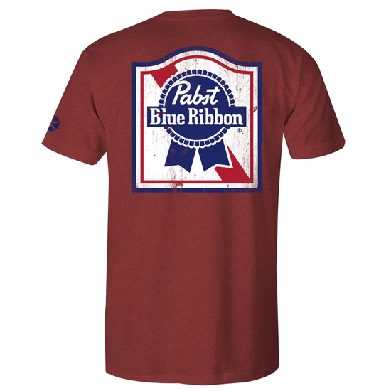 Hooey Men's Pabst Blue Ribbon Graphic Red Shirt HT1705RD