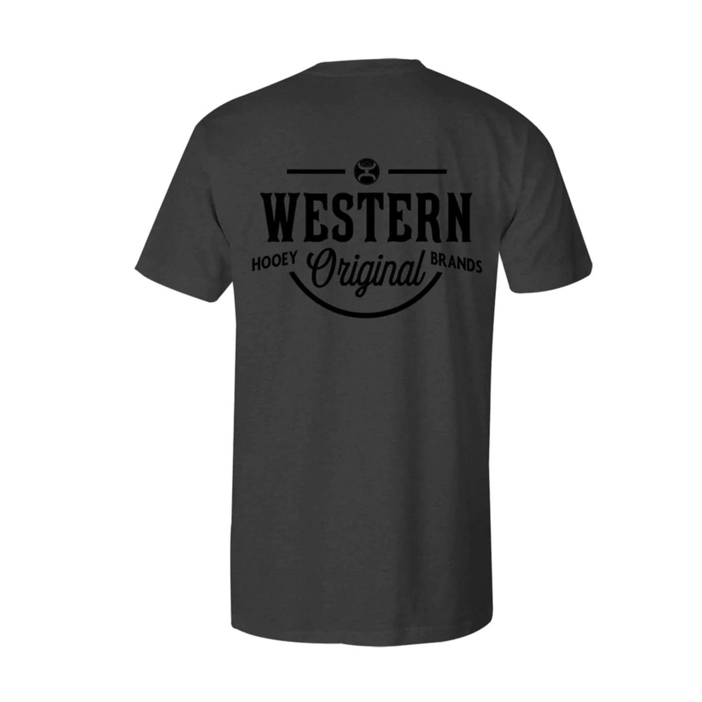 Hooey Men's "WESTERN OG" Logo Charcoal Heather T-Shirt HT1711CH