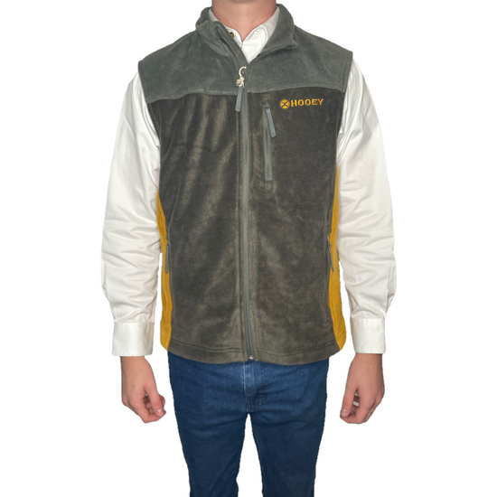 Hooey® Men's Brown & Mustard Fleece Vest HV092BR