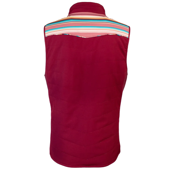Hooey® Ladies Packable Burgundy Serape Vest HV098BUST