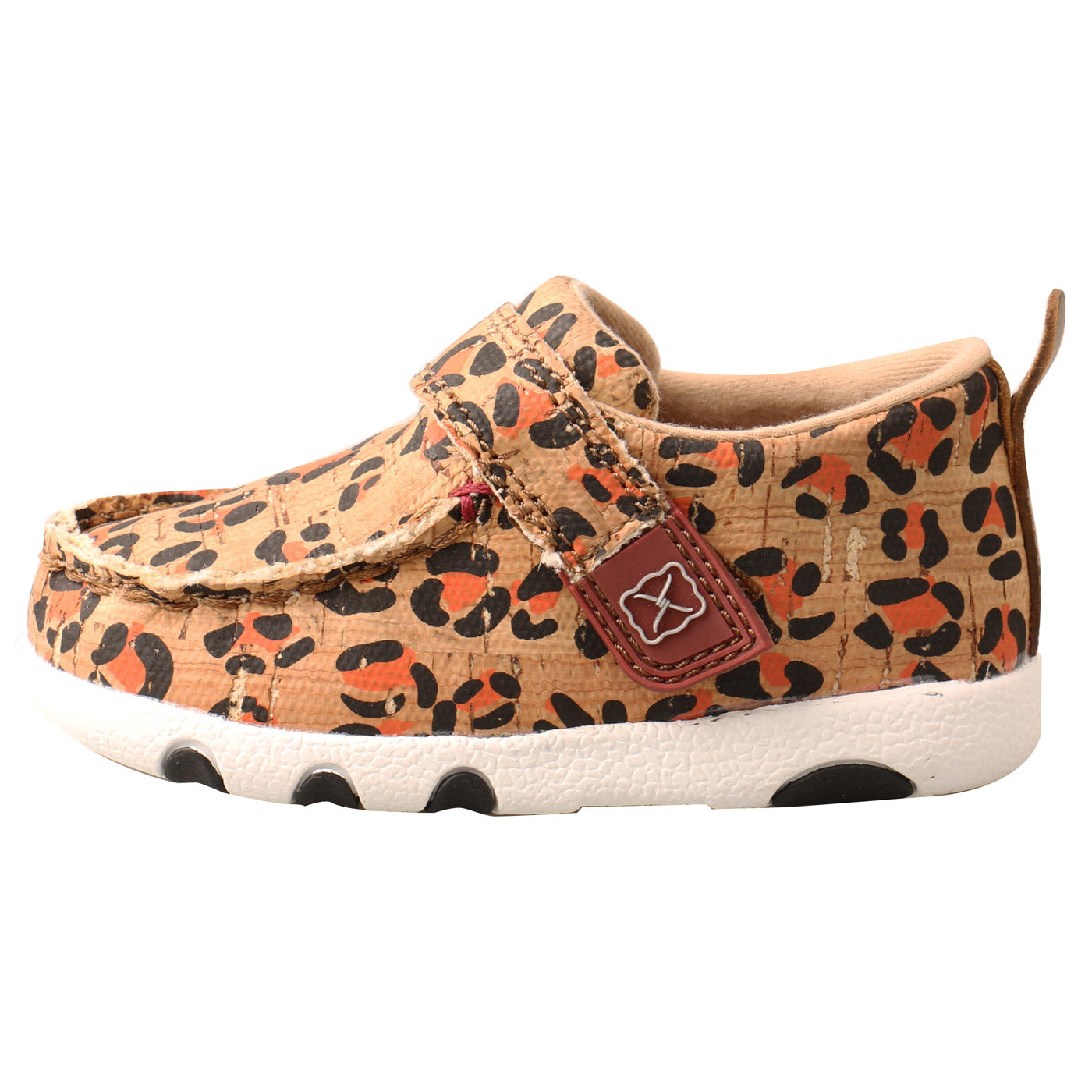 Load image into Gallery viewer, Twisted X Infant Leopard Honey &amp;amp; Black Driving Moc Shoes ICA0016
