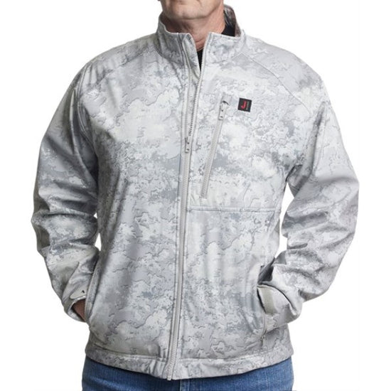 Justin Men's Stillwater Grey Camo Print Softshell Jacket J-1467GCO