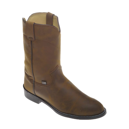 Justin Men's 10" Temple Roper Clay Brown Casual Boots JB3001