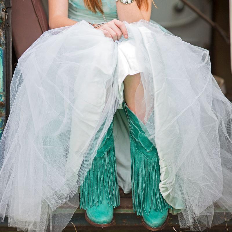 Junk Gypsy By Lane Ladies Dreamer Turquoise Fringe Boots JG0004D