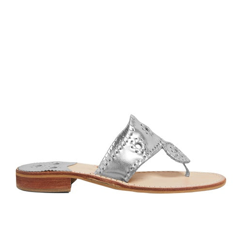 Jack Roger Ladies Slip On Silver Sandals 1219SN0001040-SLVR