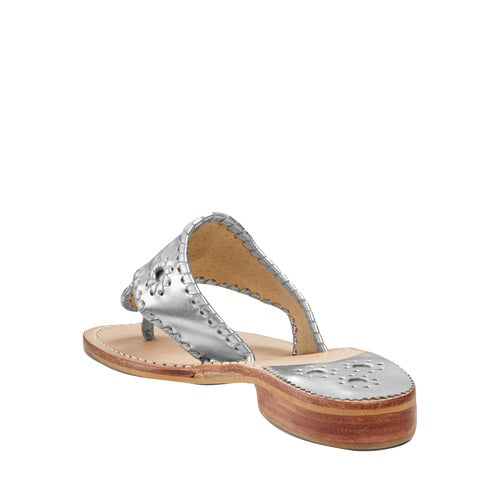 Jack Roger Ladies Slip On Silver Sandals 1219SN0001040-SLVR