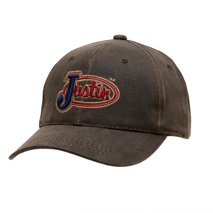 Justin Men's Embroidered Logo Brown Hat JCBC004
