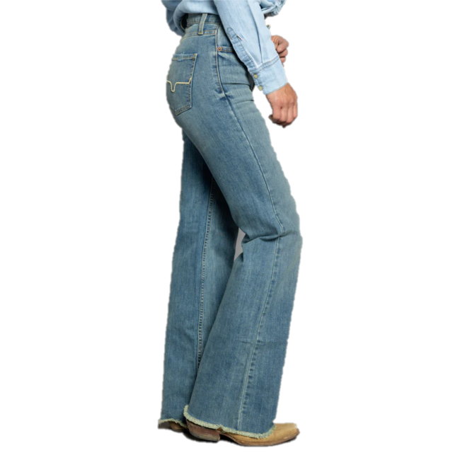 Kimes Ranch Ladies Olivia Light Wash Wide Leg Denim Jeans N19118