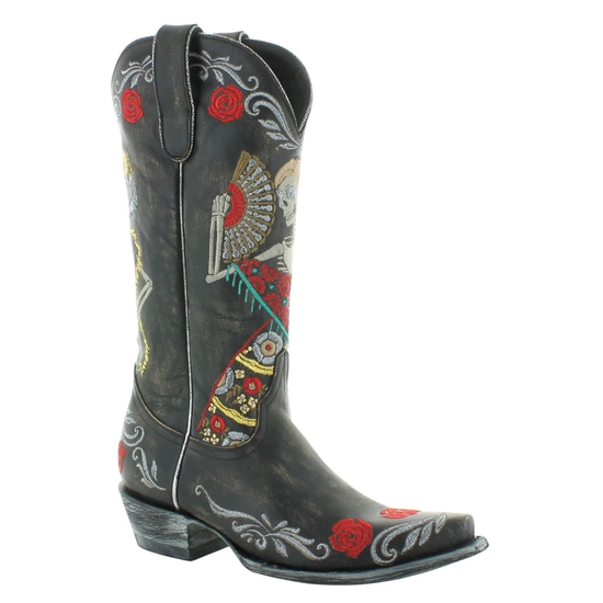Old Gringo® Ladies Reinas Rustic Beige & Black Western Boots L3588-2