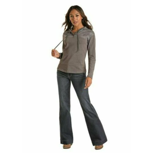 Load image into Gallery viewer, Panhandle® Ladies Long Sleeve Grey And Camo Pullover Hoodie L8H2090
