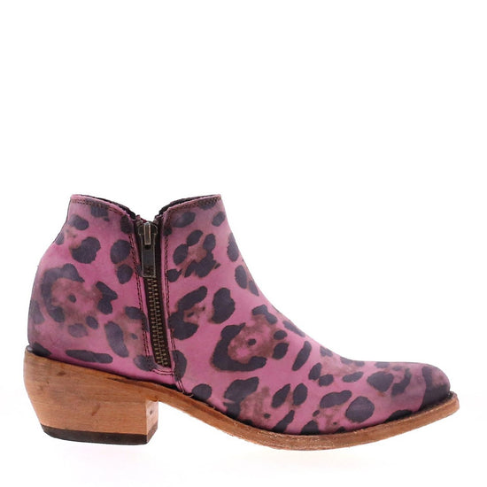 Liberty Black Ladies "Inara" Leopard Lipstick Pink Ankle Booties LB-711137W
