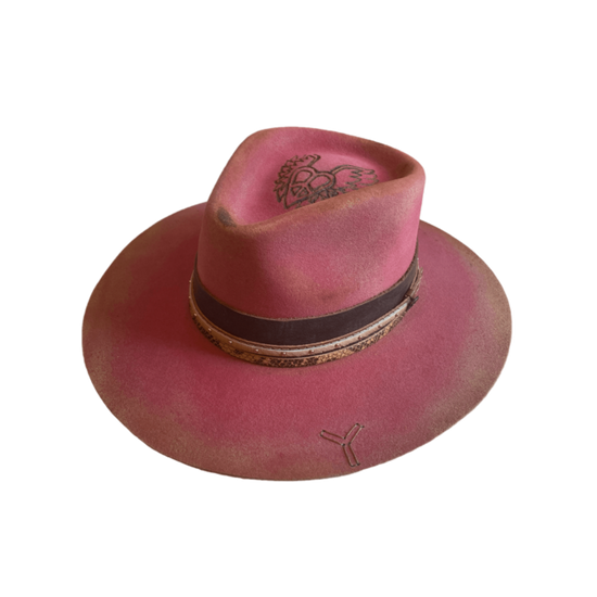 Corral Ladies Rebel Premium Wool Pink Felt Hat LFX3112424REBL