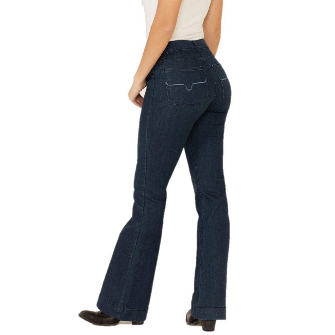 Kimes Ranch Ladies Lola Mid-Rise Trouser Dark Indigo Jeans WJ-71571