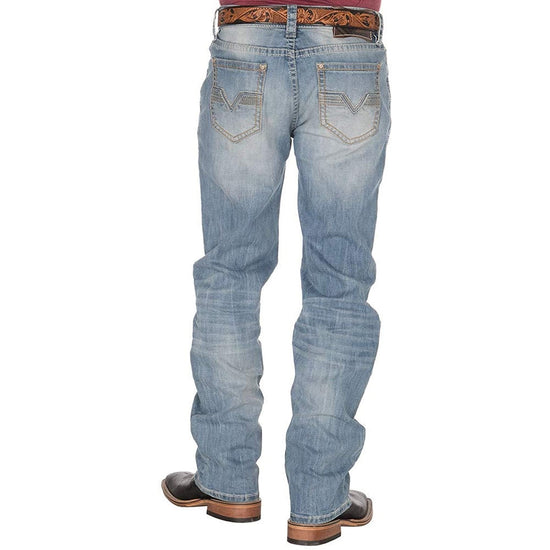 Rock & Roll Denim Men's Double Barrel Straight Relax Fit Jeans M0S9260