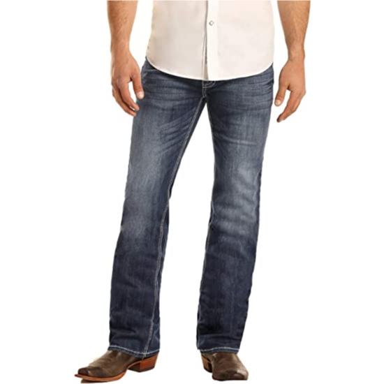 Rock & Roll Cowboy® Men's Pistol Straight Leg Jeans M1P1766