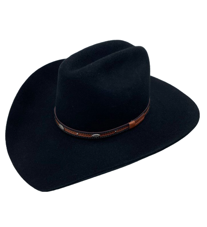 Master Hatters 3X Houston Felt Black Cowboy Hat M37881C26
