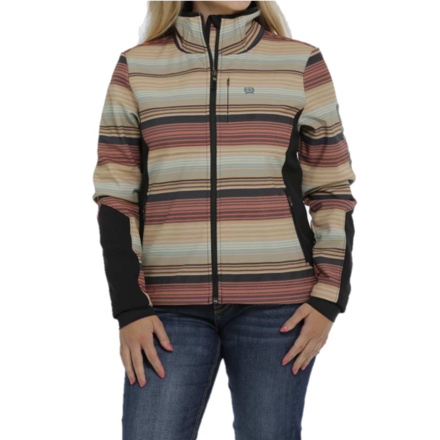 Cinch® Ladies Multicolored Striped Full Zip Jacket MAJ9841001
