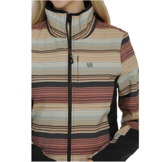 Cinch® Ladies Multicolored Striped Full Zip Jacket MAJ9841001