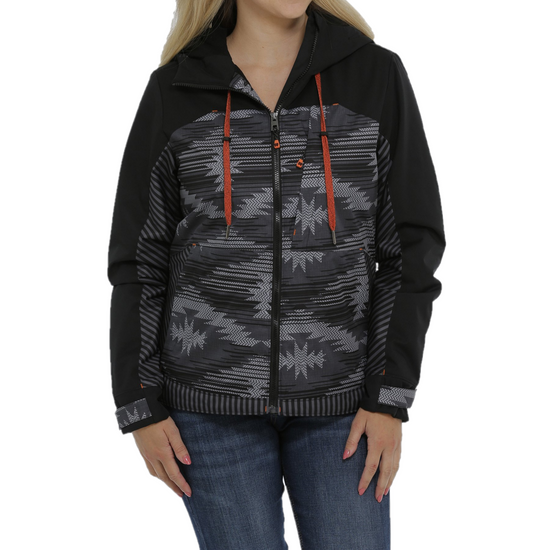 Cinch® Ladies Black Aztec Print Ski Jacket MAJ9846001