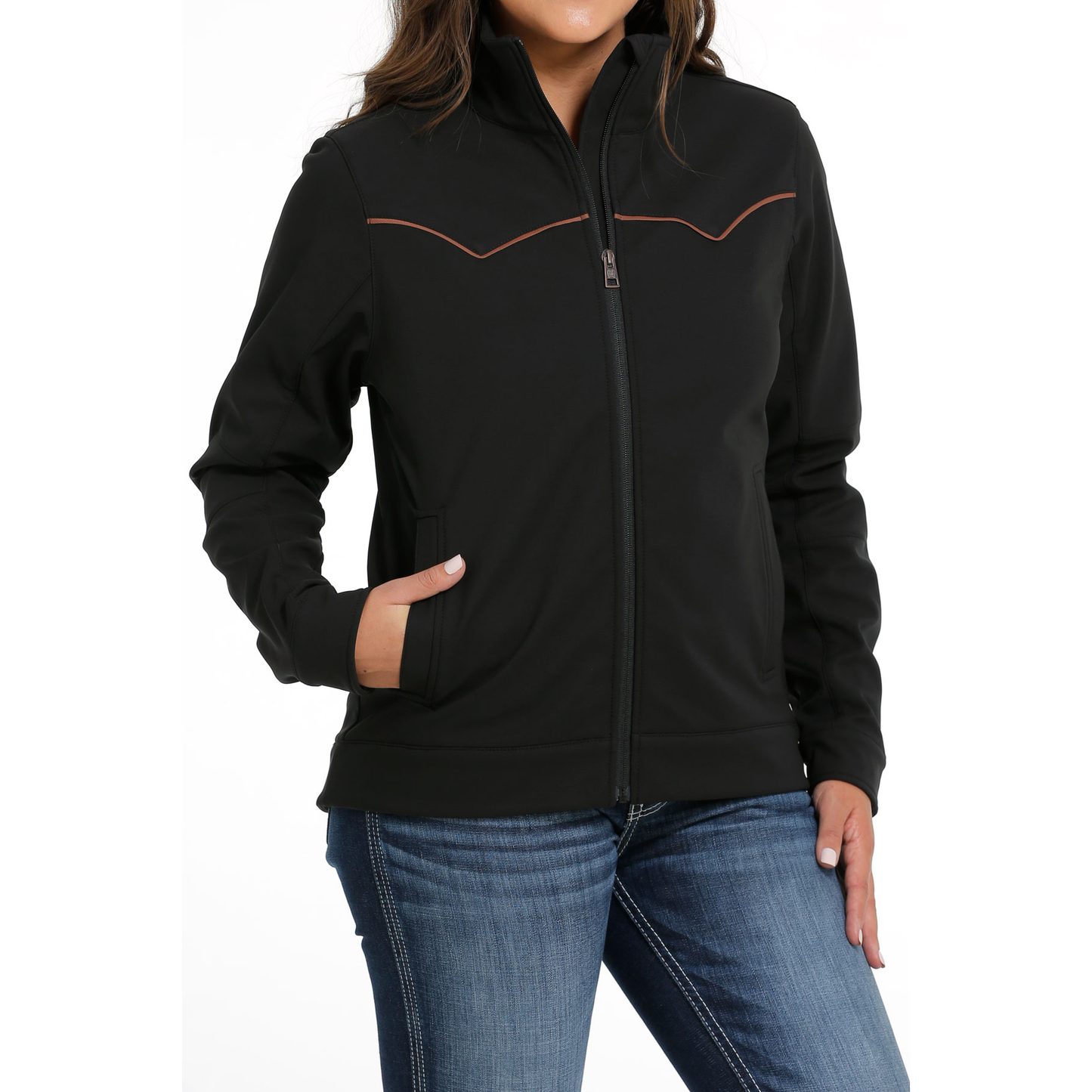Cinch Ladies Black Western Bonded Jacket MAJ9849001