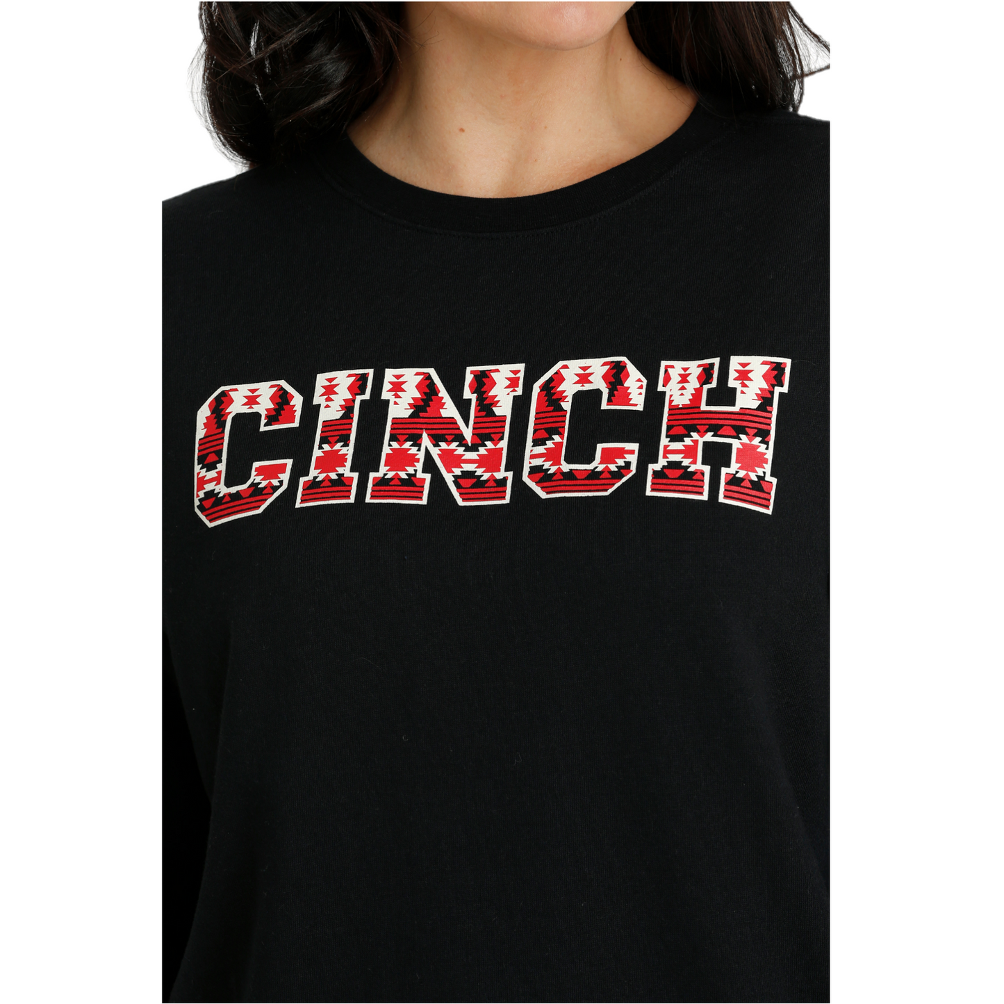Cinch Ladies Black Logo Graphic Pullover MAK7905002