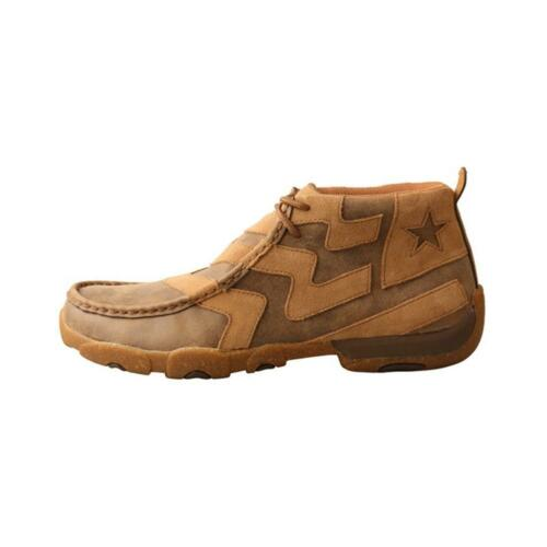Twisted X® Men's Bomber Brown Lace Up Chukka Driving Moc MDM0089