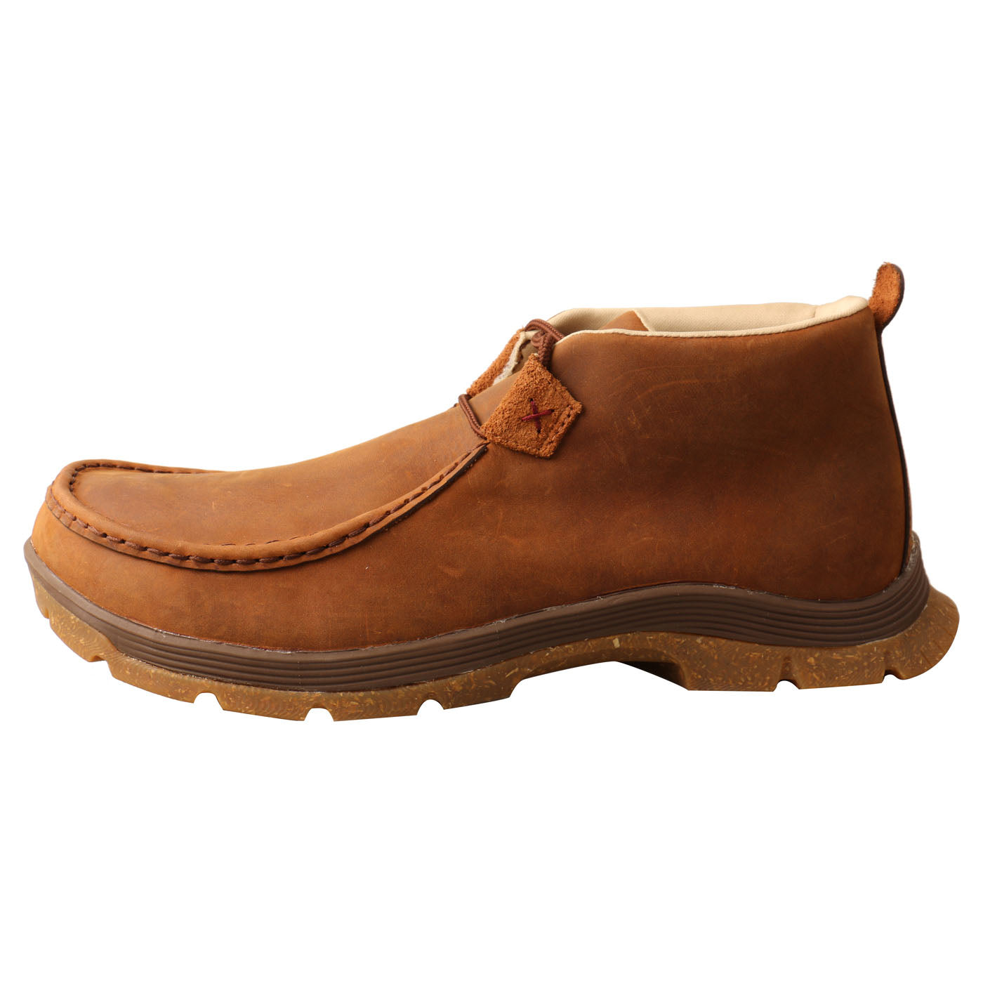 Twisted X Men's Chukka Oblique Toe Oiled Saddle Leather Shoes MFS0003