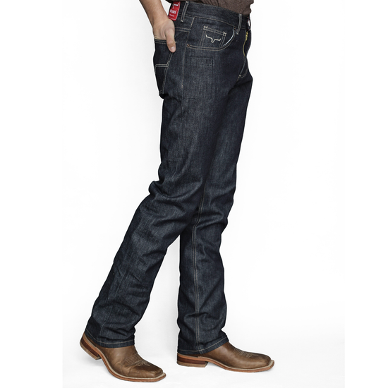Kimes Ranch® Men's Raw James Dark Indigo Straight Leg Jeans MJ-10118