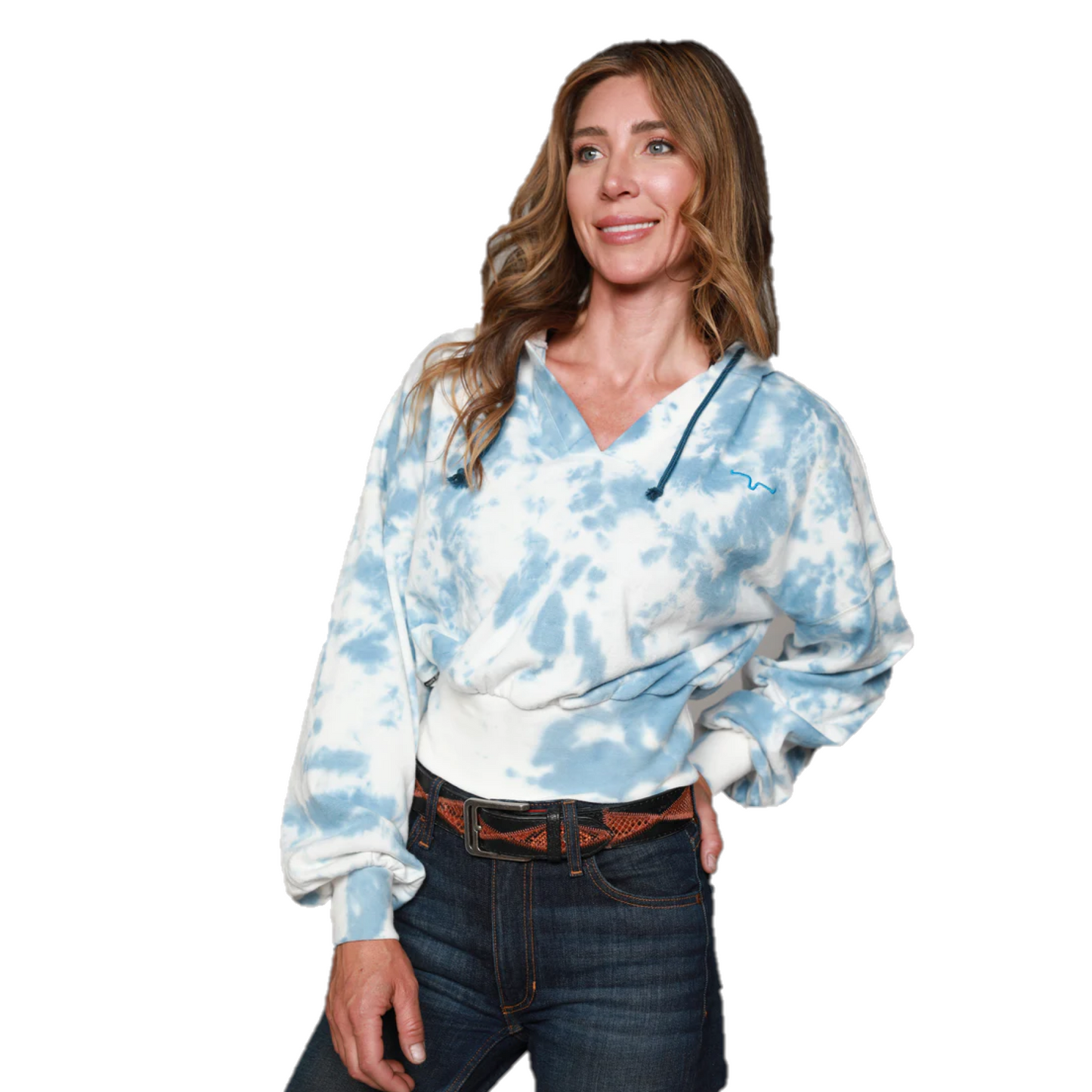 Kimes Ranch® Ladies Monterey Blue Hoodie MON-DT