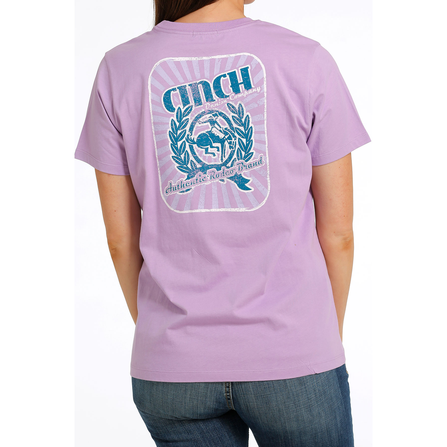 Cinch Ladies Lilac Rodeo Brand Graphic T-Shirt MSK7901003
