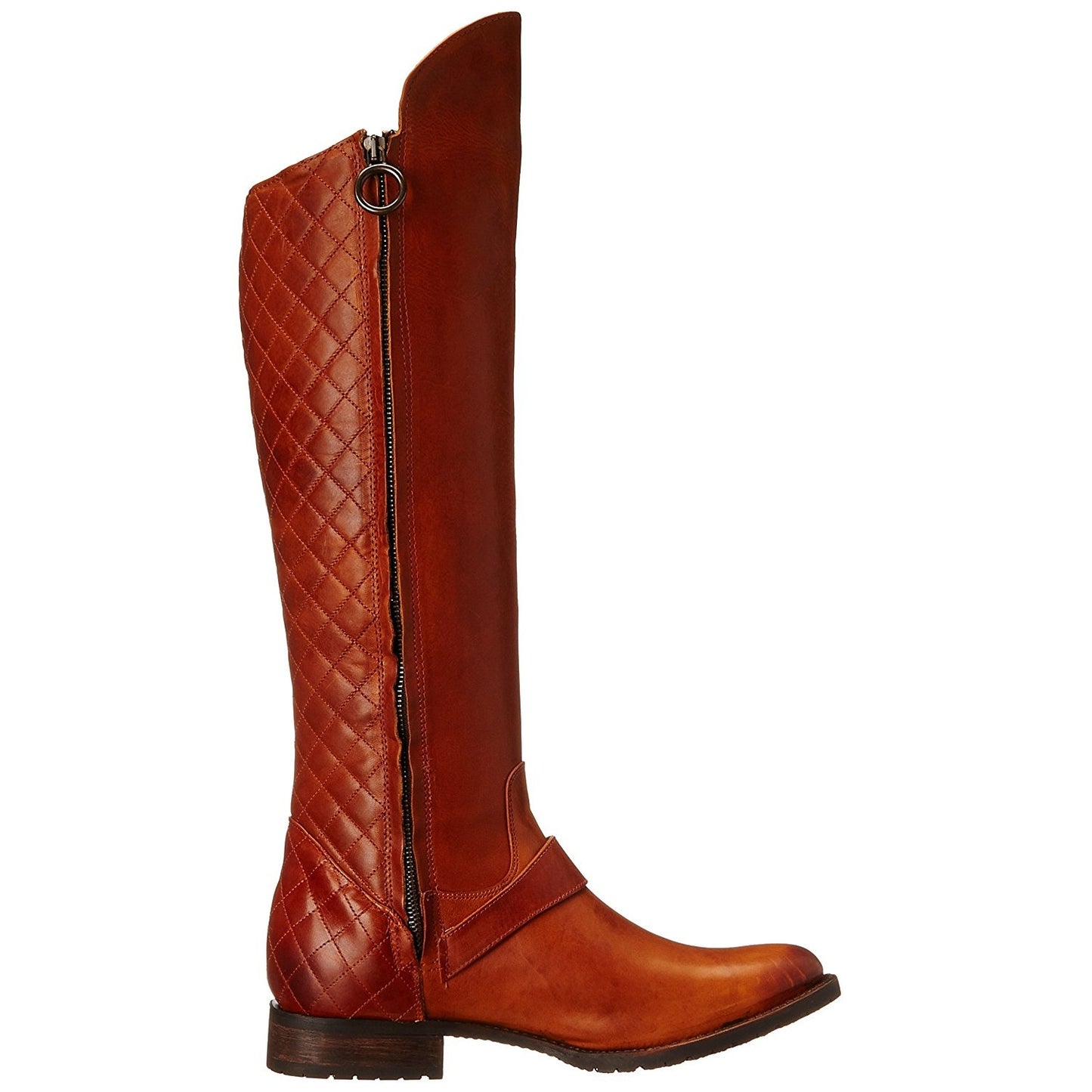 Justin Ladies Suntan Side Zipper Knee-high Boots MSL701 - Wild West Boot Store